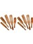 Ahşap Spurtles Seti (10 Adet) - Tik Ahşap Set - Karıştırma ve Karıştırma Için Isıya Dayanıklı Yapışmaz Ahşap Tencere Seti (Yurt Dışından) 1