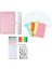 34 Parça A6 Telli Defter, Bütçe Planlayıcı, 6 Delikli Dosya Cepli Bütçe Defter, Bütçe Sayfaları, (Pembe) (Yurt Dışından) 1