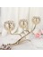 3 Arms Kristal Şamdan Kase Çay Işık Mumluklar Adak Mum Standı Kristal Tutucu Mum Centerpiece (Yurt Dışından) 5