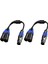Xlr Ayırıcı Kablo, 1 Xlr Dişi - 2 Xlr Erkek Y Kablo Dengeli Mikrofon Ayırıcı Kablosu Ses Adaptörü 2 Paket (Yurt Dışından) 1