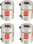 4 Adet 10MM x 14MM Alüminyum Esnek Şaft Kaplin Step Motor Şaft Kaplini Bağlayıcı (Yurt Dışından) 1