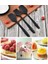 Silikon Spatula 3 Parça Set Kek Spatula Yağ Fırçası Silikon Set Kek Spatula Yağ Fırçası Pişirme Aracı Set (Yurt Dışından) 5