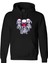 Skull Gangster Tasarım Dijital Baskılı 3 Iplik Şardonlu Unisex Kapüşonlu Hoodie Sweatshirt 1