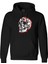 Skull Striped Tasarım Dijital Baskılı 3 Iplik Şardonlu Unisex Kapüşonlu Hoodie Sweatshirt 1