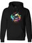 Skull Artist Tasarım Dijital Baskılı 3 Iplik Şardonlu Unisex Kapüşonlu Hoodie Sweatshirt 1
