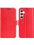 Samsung Galaxy S24+ Çılgın At Dokusu Manyetik Flip Telefon Kapağı (Yurt Dışından) 1
