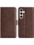 Samsung Galaxy S24+ Çift Manyetik Toka Folio Pu Deri Telefon Kapağı (Yurt Dışından) 1