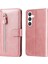 Samsung Galaxy S24+ Pu Deri Fermuar Stand Folio Telefon Kapağı (Yurt Dışından) 1
