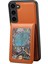 Samsung Galaxy S24 Desen Basılı Kart Tutucu Deri+Tpu Telefon Kapağı (Yurt Dışından) 4