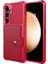 Samsung Galaxy S24 Yumuşak Tpu+Pu Deri Kart Yuvaları Kickstand Telefon Koruyucu (Yurt Dışından) 2