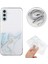 Samsung Galaxy S24+ Mermer Desen Kabartma Telefon Kapağını Kirkarla (Yurt Dışından) 4