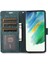 Samsung Galaxy S24+ Deri Kasa Telefon Cüzdanı Orkide Kelebek Deseni (Yurt Dışından) 2