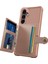 Samsung Galaxy S24 Yumuşak Tpu+Pu Deri Kart Yuvaları Kickstand Telefon Koruyucu (Yurt Dışından) 3