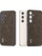 Samsung Galaxy S24 Litchi Doku Telefon Kılıfı Pu Deri+Pc+Tpu Çizgiye Dönüş Kapak (Yurt Dışından) 5