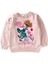 Çiçek Baskılı Pullu Sweatshirt 1-6 Yaş Pudra 1
