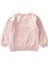 Çiçek Baskılı Pullu Sweatshirt 1-6 Yaş Pudra 2