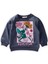 Çiçek Basdkılı Pullu Sweatshirt 1-6 Yaş Lacivert 2