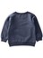 Çiçek Basdkılı Pullu Sweatshirt 1-6 Yaş Lacivert 3