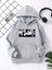 Çocuk Unisex Kapüşonlu Koyu Anime Baskılı Sweatshirt - Gri 1