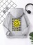 Çocuk Unisex Kapüşonlu Emoji Baskılı Sweatshirt - Gri 2