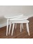 Ercol Style Lake Boyalı Zigon Orta Sehpa Takımı, Oturma Odası Mobilya 3'lü Set 3