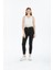 Siyah Dar Paça Skinny Power Likra Kot Pantalon 1