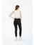 Siyah Dar Paça Skinny Power Likra Kot Pantalon 5
