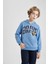 Erkek Çocuk Kapüşonlu Baskılı Sweatshirt Eşofman Altı 2'li Takım B7656A824SP 3