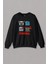 Unisex Siyah Sweatshirt Red Ball Crazy Kırmızı Top Redball Oyun Gamer Baskılı Sweat 1