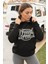 Pamuklu Tarz Oversize Kadın Kapşonlu Sweatshirt 1