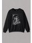 Unisex Siyah Sweatshirt Science I Need More Space Uzay Cosmos Astronot Galaksi Baskılı Sweat 1
