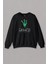 Unisex Siyah Sweatshirt Thresh Eat Sleep Hook League Lol Oyun Gamerbaskılı Sweat 1
