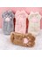 Pembe Stil Cut Kedi Pençe Kalem Çantası Yumuşak Peluş Kozmetik Kılıfı Büyük Kapasiteli Kalem Kutusu Kalemlik Okul Malzemeleri Kırtasiye Organizatör (Yurt Dışından) 2