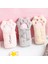 Gri Tarzı Cut Kedi Pençe Kalem Çantası Yumuşak Peluş Kozmetik Çantası Büyük Kapasiteli Kalem Kutusu Kalemlik Kırtasiye Organizatör Kawaii Kırtasiye (Yurt Dışından) 4