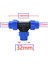 50X50X25 Stili mm Pvc Pe Tüp Te Bağlantısı Su Ayırıcı DN15 DN20 DN25 DN32 DN40 Tee Boruyu Azaltma T-Şekilli Bağlantı (Yurt Dışından) 2