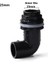 Siyah Stil 1 Bilgisayar ~50MM Siyah Pvc 90° Eşit Dirsek Konnektörleri Balık Tankı Akvaryum Drenaj Giriş Çıkış Bağlantıları Bahçe Sulama Taşma Borusu (Yurt Dışından) 1
