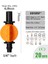 AX100 Adet Tarzı Rbcfhı Id- Bahçe Idod-6.0icro Nozullar Için Konnektörler Sprinkler Sulama Sulama Kaplin Adaptörü Kazıkları (Yurt Dışından) 3