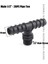 Erkek 1l2 IN-20MM Tee Stili Okunan Tee Konnektörler Pe Sulama Borusu Konnektörü Mikro Sulama Sistemi Su Pagoda Konnektörleri (Yurt Dışından) 1