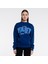 Friday Offset Fast Kadın Lacivert Bisiklet Yaka Ekstra Oversize Sweatshirt - Şardonlu 3 Iplik 3