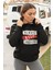 Always Keep Posıtıve Baskılı Oversize Kadın Kapşonlu Sweatshirt 1