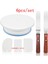 4 Adet Set Stili 27CM Plastik Kek Döner Tabla Döner Kek Plastik Hamur Bıçağı Dekorasyon Döner Tabla Kaymaz Yuvarlak Kek Standı Kek Döner Tabla (Yurt Dışından) 3