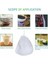 1 Adet Tarzı 20X30CM 3 Adet Yeniden Kullanılabilir Naylon Filtre Torbaları Soya Sütü Şarap Süzgeç Süt Somun Torbası Çay Kahve Yağı Yoğurt Filtresi Net Mesh Mutfak Gıda Filtresi Torbası (Yurt Dışından) 5