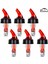 Kırmızı 6 Adet Tarzı 30ML Otomatik Ölçülen Şişe Dökücü Hızlı Atış Spirit Içecekler Şarap Kokteyl Dispenseri Barware Şarap Akıtıcı (Yurt Dışından) 2