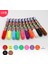 10 Renk Set Stili Ar Sıvı Tebeşir Işaretleyici Kalem Seti Silinebilir Renk 6mm Fosforlu LED Yazı Tahtası Karatahta Cam Pencere Kalem Boyama Sanat Işaretleyici (Yurt Dışından) 1