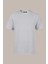 Erkek Gri Slim Fit Pamuklu Kısa Kollu Bisiklet Yaka T-Shirt 1