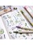 Bahar Tarzı 3 Adet Retro Renkli Kaligrafi Fırçası Kalem Seti Dıy Scrapbooking El Sanatları Yumuşak Ucu Çift Taraflı Ince Liner Sanat Yazı Çizim Işaretleyiciler (Yurt Dışından) 2