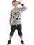 Cool Animals Erkek Çocuk T-Shirt Kapri Şort Takım 1