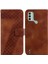 Nokia C31 Için Telefon Kılıfı Cüzdan Kabartmalı Desen Flip Folio Kapak Kart Pu (Yurt Dışından) 1