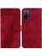 Telefon Kılıfı Için Oppo A54 4g/oppo 4g Pu Deri Kabartmalı Desen Cüzdan Flip (Yurt Dışından) 1