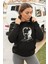 Oversize Kapşonlu Atatürk Baskılı Kadın Sweatshirt 1